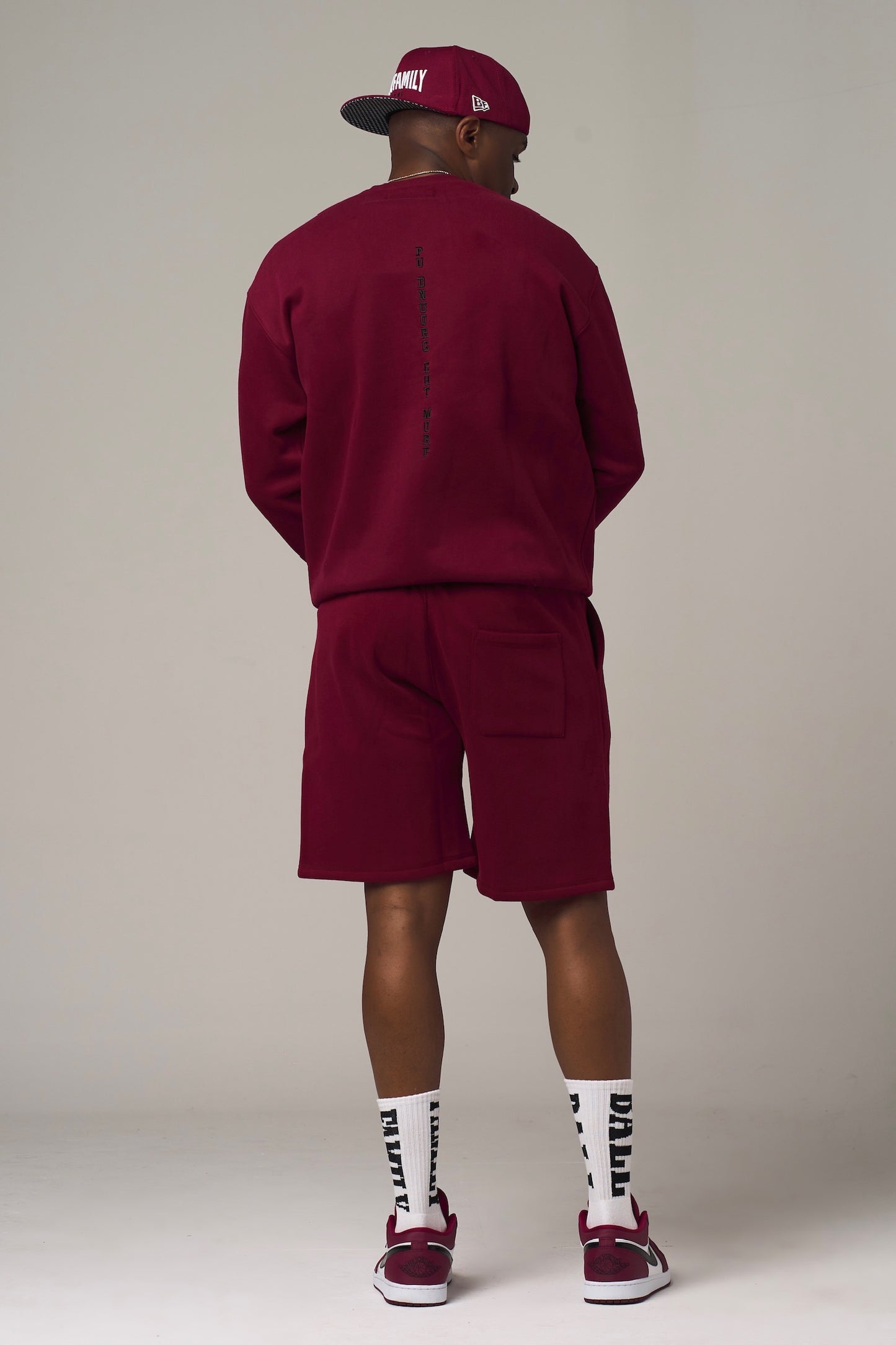 BFF Jogger Shorts Burgundy