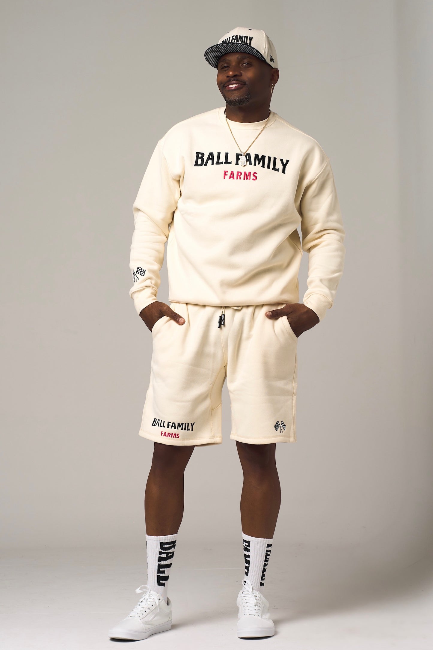 BFF Jogger Shorts Cream