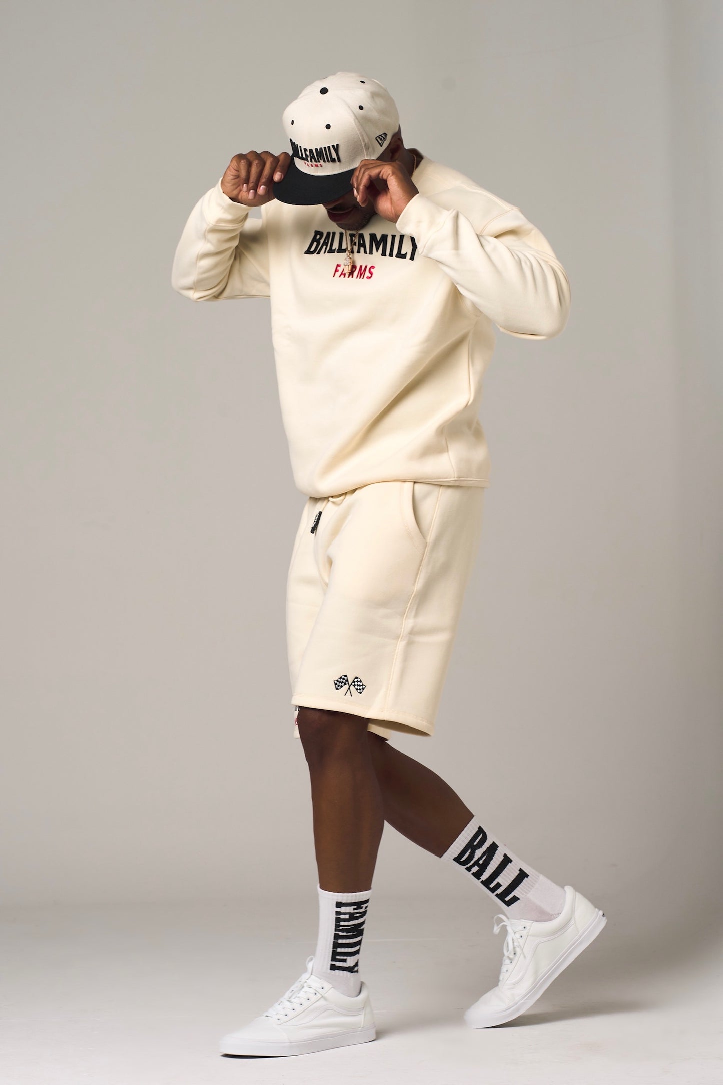 BFF Jogger Shorts Cream