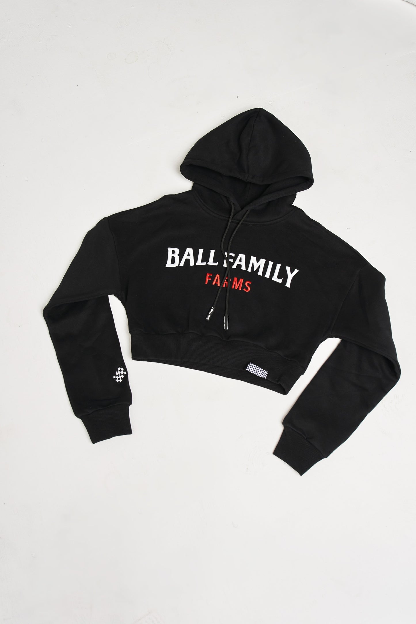 BFF Crop Hoodie Black