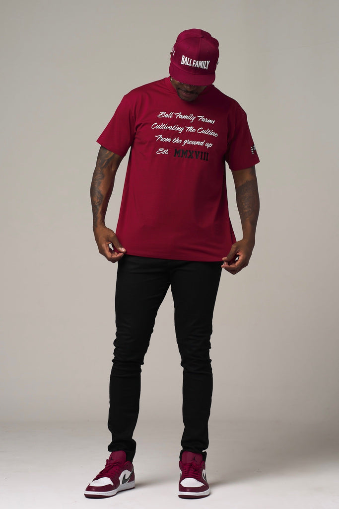 Cultivating The Culture T-Shirt Burgundy