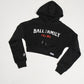 BFF Crop Hoodie Black